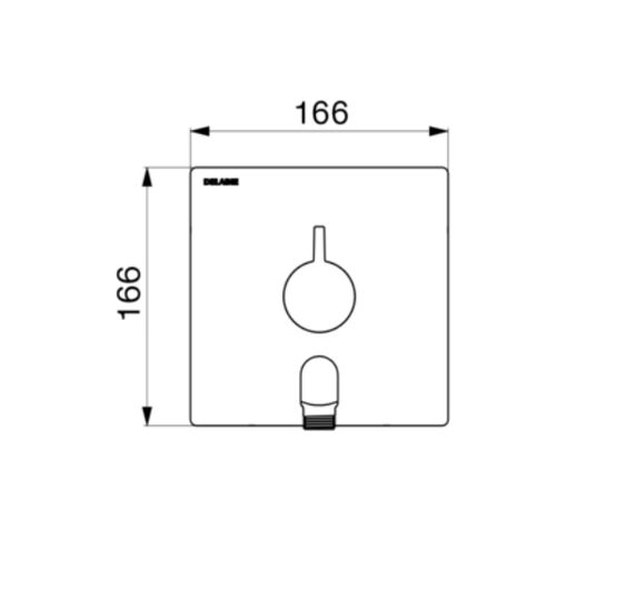 Mitigeur de douche thermostatique encastrable séquentiel avec coude | Réf. H9633 - produit présenté par DELABIE