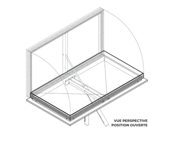  MONODELTA TG | Exutoire mono vantail à RPT pour désenfumage et aération naturelle - Exutoires et accès toiture