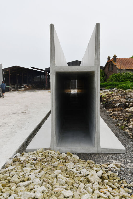  Mur en H Agri pour silos d’ensilage, agricoles et méthaniseurs - Charge deux côtés | CBS BETON - CBS BETON NV