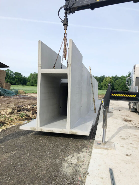  Mur en H Agri pour silos d’ensilage, agricoles et méthaniseurs - Charge deux côtés | CBS BETON - Mur de soutènement et ouvrage cadre