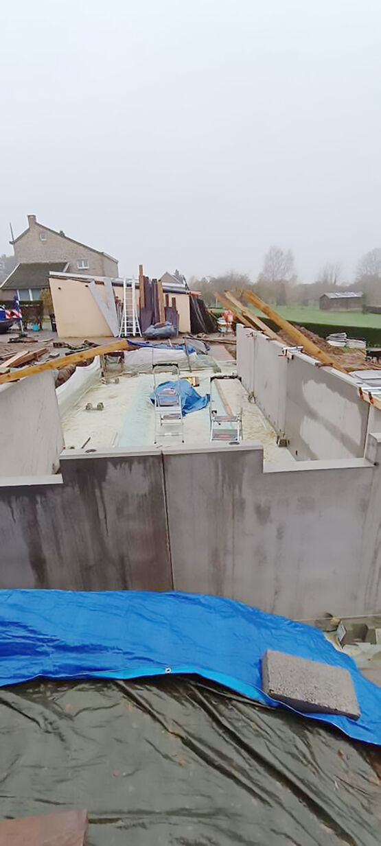  Murs de piscine à sceller dans le béton | CBS BETON - CBS BETON NV