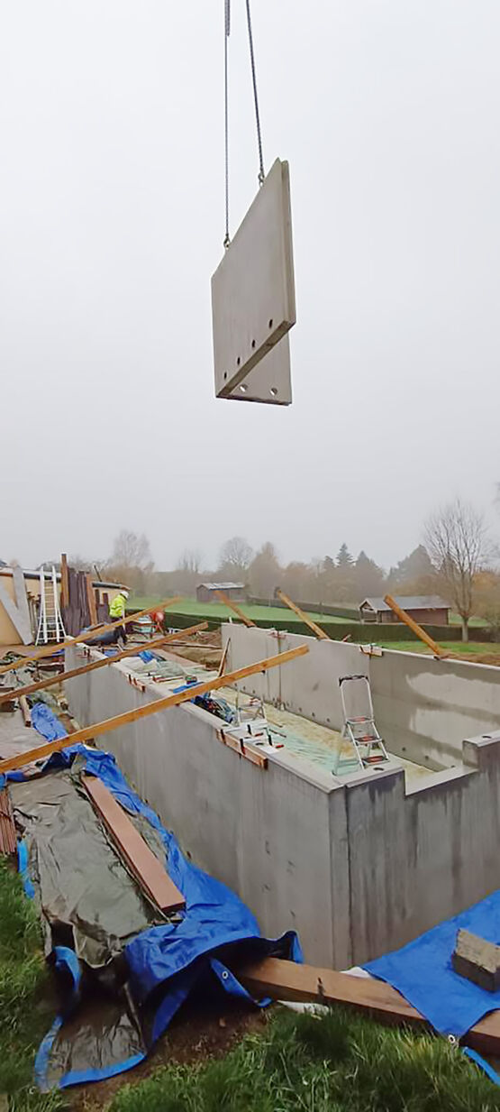  Murs de piscine à sceller dans le béton | CBS BETON - Mur de soutènement et ouvrage cadre