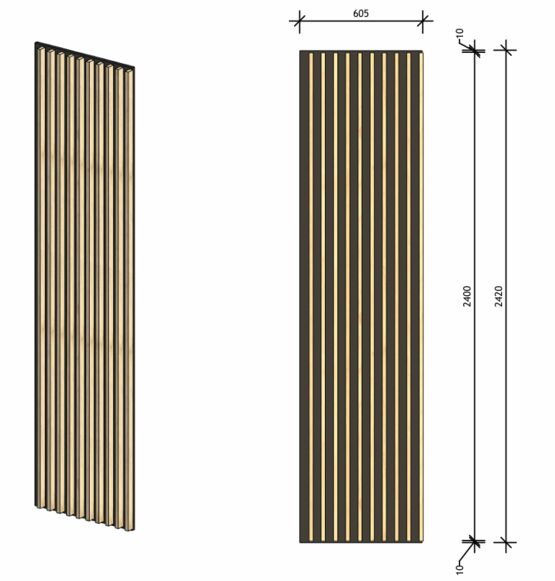  Panneaux muraux et plafond FAÇON LATTIS | LE COMPLEXE  - Panneau, planche en bois ou dérivés