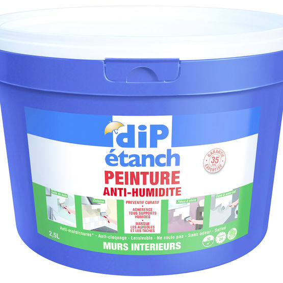 Peinture anti-humidité murs intérieurs DIP écorce 0,75L