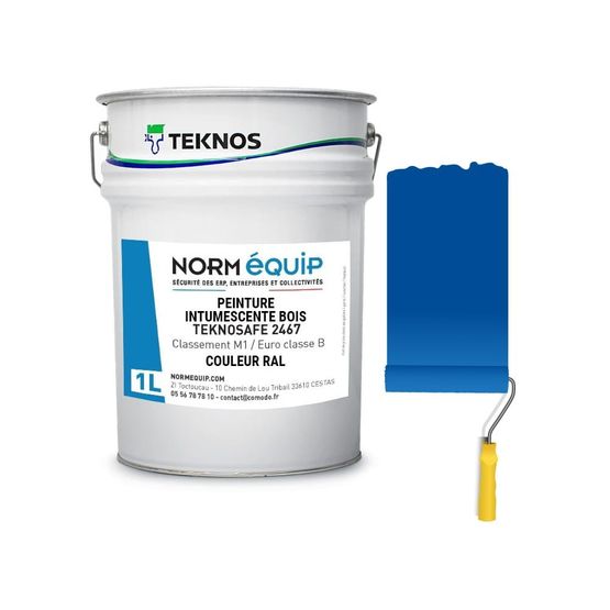 Teknos Teknosafe 2467 : Peinture Intumescente Bois M1 – Batiproduits