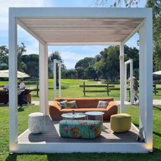  Pergola aluminium avec sol intégré | ILO  - SEPALUMIC