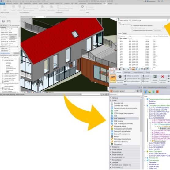  Plugin REVIT de quantification et d&#039;estimation de coûts de construction sur une maquette REVIT | BIMQuantify  - Logiciel BIM