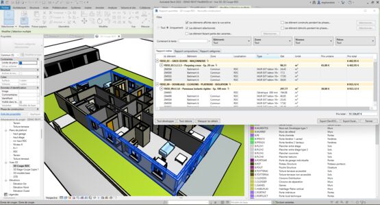  Plugin REVIT de quantification et d&#039;estimation de coûts de construction sur une maquette REVIT | BIMQuantify  - SOC INFORMATIQUE