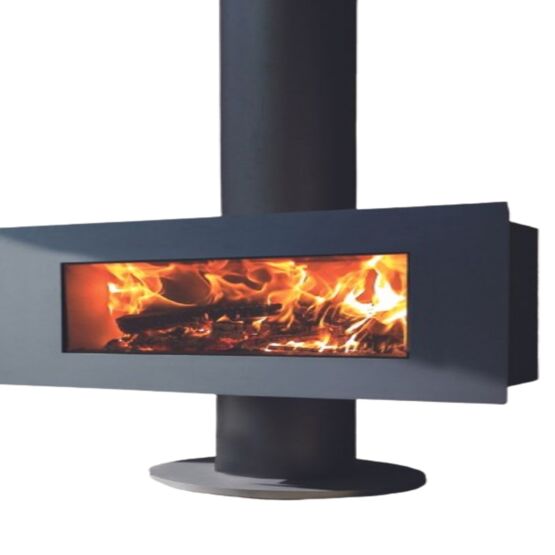  Poêle à bois simple face avec un pied | Venus 850 HT - BEST FIRES