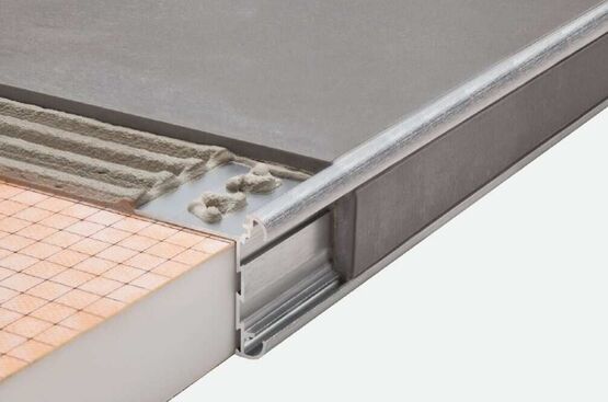 Les produits   Menuiserie intérieure - Profil plan de travail  finition bordure aluminium