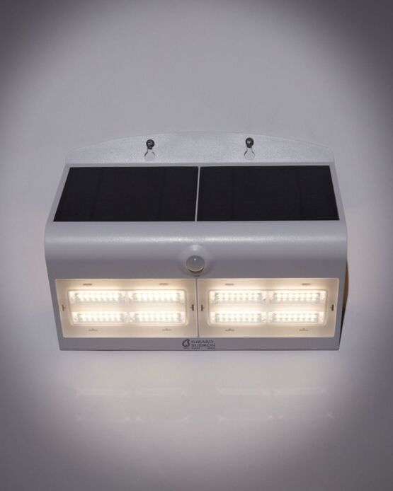 Projecteur solaire LED blanc détecteur présence IP65 400 | BUTTERFLY 