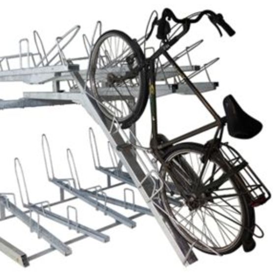 Rack à vélo double hauteur / arceau pour antivol - DOUBLET