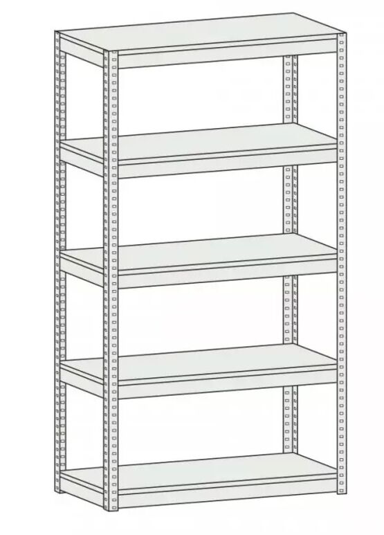  Rayonnage métallique avec tablettes réglables | AKAZE PRODUCTION - Mobilier d'archivage et stockage (rayonnages, chariots mobiles, rack...)