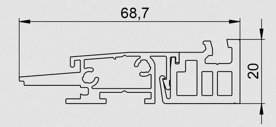  Seuil à rupture de pont thermique pour menuiserie PVC | Zen 70 RT-NA - Seuils