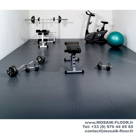  Sol Sportif dalles PVC emboîtables pour salles de sport, FITNESS, CROSSFIT | MOSAIK CREATION - MOSAIK CREATION