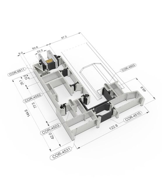  Système coulissant avec ascenseur | COR 4500 - Fenêtre et porte-fenêtre en aluminium