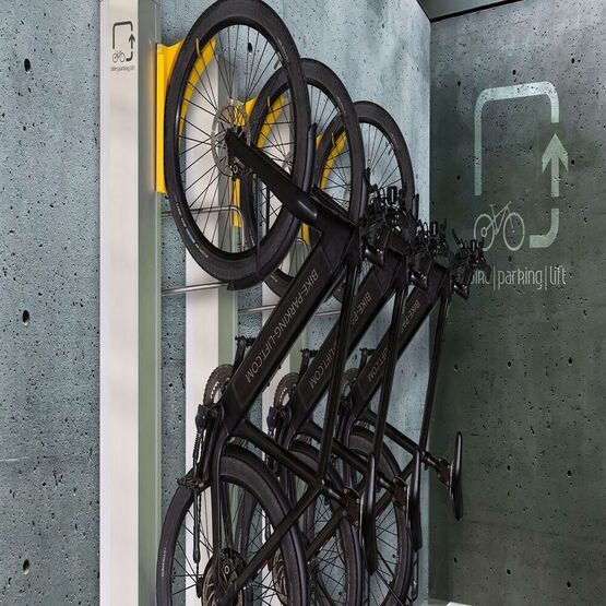 Système de stationnement pour vélos | BIKE-PARKING-LIFT - produit présenté par HIGH PARK