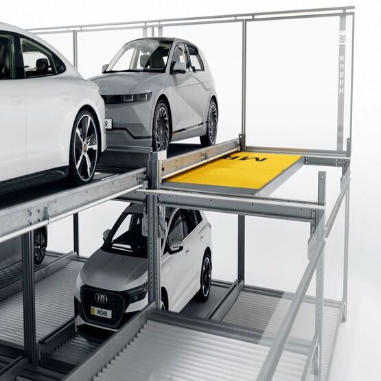 Système semi-automatique de stationnement pour automobiles | COMBILIFT 543 MR - produit présenté par HIGH PARK