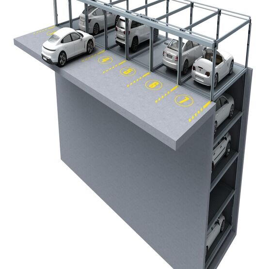 Système semi-automatique de stationnement pour automobiles | COMBIPARKER 560  - produit présenté par HIGH PARK