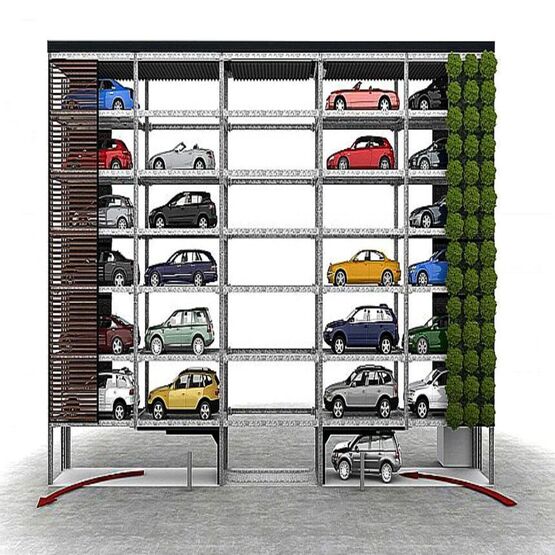  Système semi-automatique de stationnement pour automobiles | SLIMPARKER 557  - Plate-forme de superposition pour véhicules