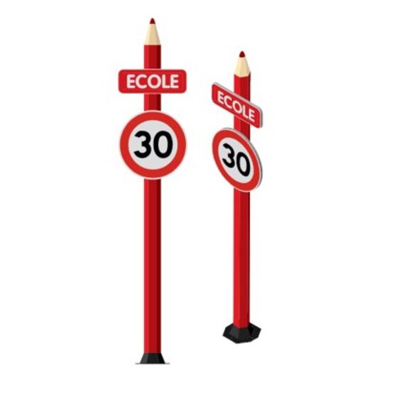 Totem fibre simple de signalisation | SERAC SIGNALISATION  - produit présenté par SERAC SIGNALISATION