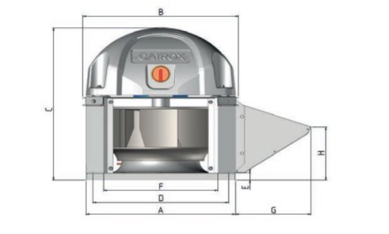  Tourelle de désenfumage à jet horizontal ou vertical | RFV F400/120 - Tourelles et caissons de désenfumage