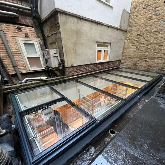  Verrière pour toit plat | Le plancher en verre Skyway - Verrière ou lanterneau continu