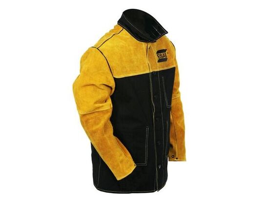 Veste de soudage en cuir et tissu ignifugé | ESAB - produit présenté par ESAB FRANCE