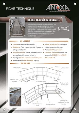 Passerelle modulable | Rampe d'Accès Modulable