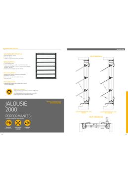 Jalousie de sécurité à lames orientables | Série 2000