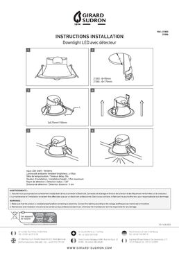 Spot encastré avec détecteur 10 W CCT 3000/4000/6000 | ZeroWatt Downlight ZOE