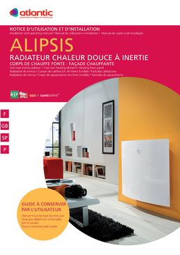 Radiateur à façade verre avec détecteur de présence | Alipsis Sweet Control Radiateur chaleur douce à inertie