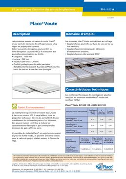 Entrevous moulé en polystyrène pour coffrage et isolation thermique des planchers | Placo Voute