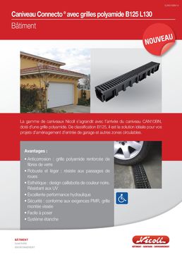 Système modulaire de caniveaux à grilles | Connecto