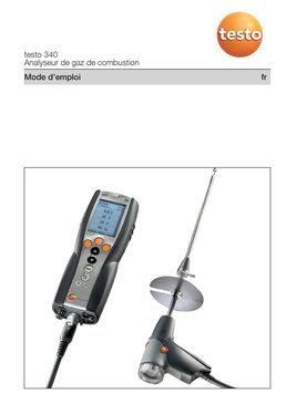 Analyseur de combustion quatre cellules pour réglage de chaudière | Testo 340