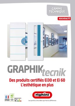 Bloc porte coupe feu EI60 minutes simple action pour ERP | Graphik Tecnik / Line