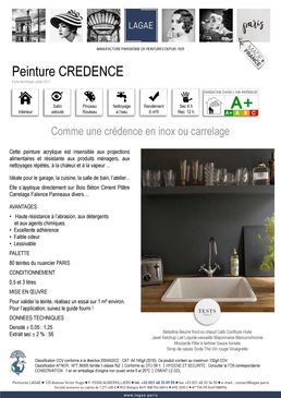 Peinture de crédence en 80 teintes satinées | Peinture CREDENCE