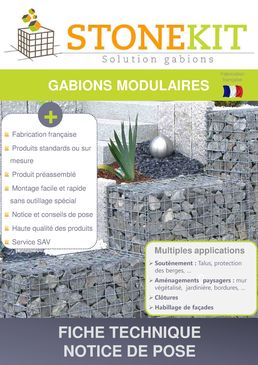 Gabions modulaires en panneaux treillis électro-soudés | Gabions modulaires