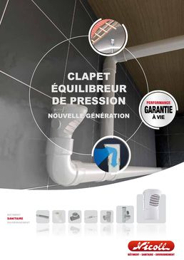 Clapet équilibreur de pression pour réseau d'évacuation | CEP4050/ CEP100