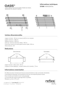 Store anti-chaleur velum bateau entre travées | OASIS