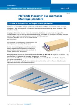 Plafond non démontable sur ossature invisible | Placostil plafond