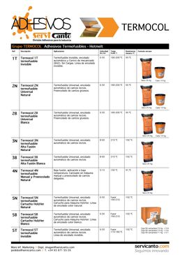 Colles pour menuiserie | Termocol,Purcol-r,Vinicol