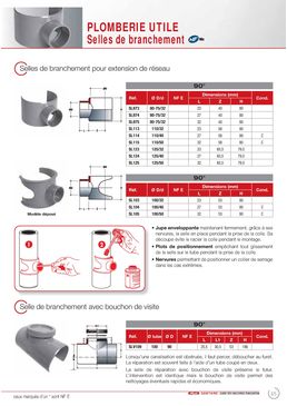 Selle de branchement pour tube de 100 mm | Selles de branchement