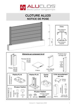 Clôture en aluminium | ALU20