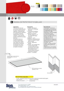 Panneau de protection et d'habillage M1 Bs2d0 | DECOCHOC