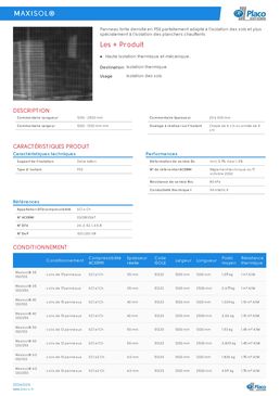 Panneau isolant thermique en PSE | Maxisol 20