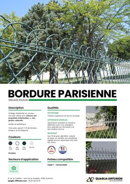 Grillage résidentiel en rouleau | Bordure parisienne