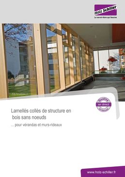 Bois de structure lamellés-collés sans nœud  | Lamellés collés de structure en bois sans noeuds