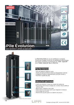 Pile coffre pour protection des motorisations des portails STEM et AQUILON | La Pile Evolution