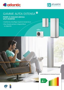 Pompe à chaleur Air/Eau à technologie Inverter | Gamme Alféa Extensa A.I. 